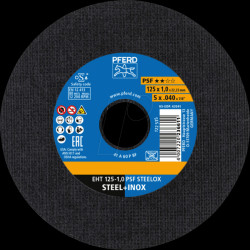 61721100 Cutting discs EHT 125-1.0 PSF STEELOX