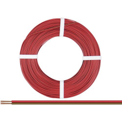 Donau 218-080 Elektronik Strand 2x0.14mm² Red/Brown 50m