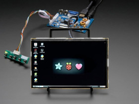 Adafruit HDMI 4 Pi: 7" Display &amp; Audio 1280x800 IPS - HDMI/VGA/NTSC/PAL