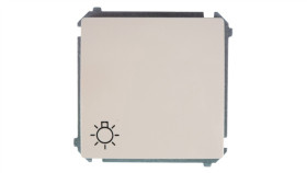 Simon Basic Przycisk /Światło/, Szybkozłącza, Beżowy Bms1.01/12