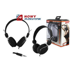 Słuchawki LTC56 nauszne czarne jack 3,5mm