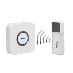 Dzwonek bezprzewodowy TORINO 2 DC, bateryjny, learning system, 58 dźwięków, 400m OR-DB-FX-152