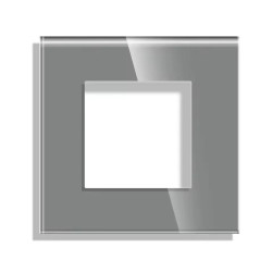 Ramka szklana - pojedyncza - szara - do modułów Tawoia Glass