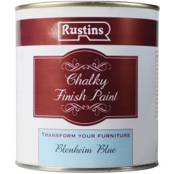Rustins CHAPB500 Chalky Finish Paint Blenheim Blue 500ml