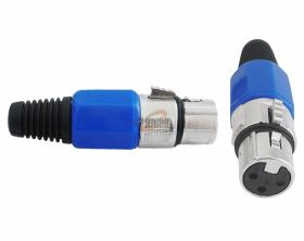 MIKROFONOWE GNIAZDO 3 PIN NIEBIESKIE