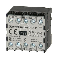 Mikrostycznik 4P, 24 V AC, 4 A, 3NO+1NC, K0-04D31 24