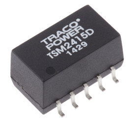 Przetwornica DC-DC, 1W, Uwe 21,6 → 26,4 V DC, Uwy ±15V dc, Iwy ±30mA, TRACOPOWER