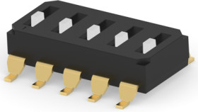 DIP switche, Off-On, 5 pole, straight, 0.025 A/24 VDC, 2-2319847-6
