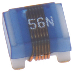 Cewka indukcyjna drutowa SMD 0,056 μH ±5% 1008A SRF: 1.35GHz Idc 1A Q: 60, rdzeń ceramiczny