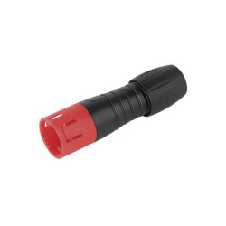 Binder 99 9205 050 03 Male Cable Mnt 3 Pin Red Code with Solder Termination