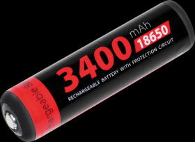 140211 Industrial cell, Li-ion, 18650, 3.7 V, 3400 mAh, button top