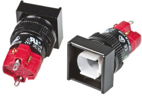 Nasadka przełącznika Chwilowy SPDT średnica wycięcia 16mm, montaż panelowy RS PRO