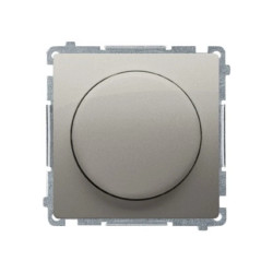 Simon Basic Ściemniacz naciskowo-obrotowy jednobiegunowy do LED ściemnialnych 230V satynowy BMS9L.01/29