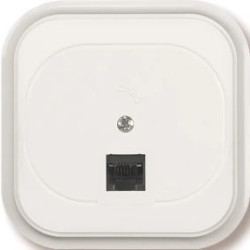 ECO Gniazdo komputerowe RJ45 kat.5e krone LSA+ białe GTP-12C