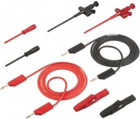 PMS 4 Zestaw (8 cz.) akces. pomiar. Hirschmann : ( KLEPS 30, PRUEF 2, AK 2 S, MLN 100/1 – każdy w kolorze czarnym i czerwonym),