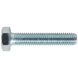 Sealey SS840 HT Setscrew M8 x 40mm 8.8 Zinc DIN 933 Pack of 50