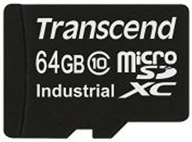 Karta Micro SD MicroSDXC, 64 GB Tak MLC, Transcend USDC10I -40 → +85°C