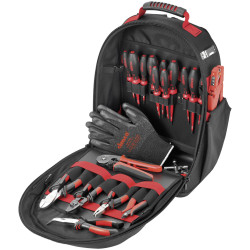 Cimco 170607 Tool Backpack 21-Piece Weather-Proof Ergonomic Durable