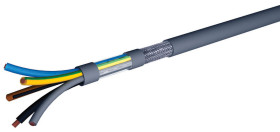 Control Cable liczba żył 3 2.5 mm² Ekranowany AXINDUS 26 A średnica zew 11.2mm Szary