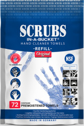 Scrubs cleaning wipes, refill pack, 72 pieces, 42270