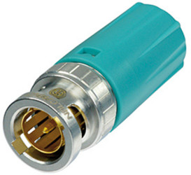 Cable grommet, plastic, turquoise, BST-BLC-CY