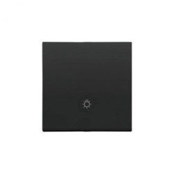 Simon 55 Klawisz pojedynczy z oczkiem z piktogramem światło do: SP1M Czarny mat TKWS1L/149