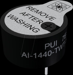 AI-1440-TWT-12V-R Piezo, 80dB, 4000 Hz, 12 V