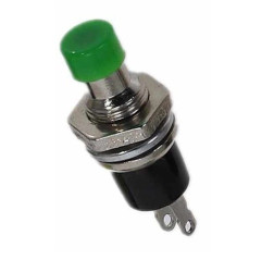 PRZYCISK ZIELONY 1A 250V PBS-110 OFF-ON MONOSTABILNY