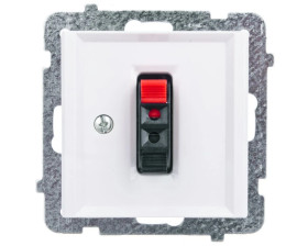 SONATA Gniazdo głośnikowe pojedyncze ecru GG-1R/m/27