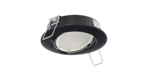 Punktowa Oprawa Sufitowa Wpuszczana Regulowana Ziva Ker Black Ip20 Okrągła...