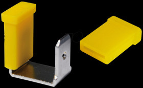 8617 Protective cap for flat connectors, 6.3 mm, yellow