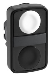 Przycisk biały kryty/czarny kryty dwuklawiszowy O22 bez ozn. ZB5AA7120