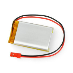 Akumulator Li-Pol Akyga 1500mAh 1S 3,7V - złącze JST-BEC + gniazdo - 50x34x8mm