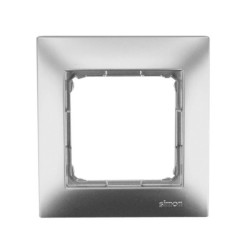 Ramka pojedyncza karton-gips srebrna DRK1/43 Kontakt Simon54