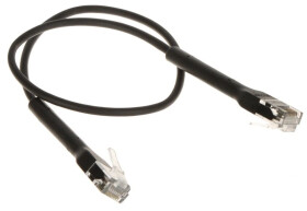 Kabel krosowy patchcord UC-PATCH-0.3M-RJ45-BK 0.3m
