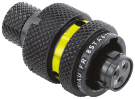 Złącze wielostykowe przemysłowe 3-pinowe Montaż na kablu Wtyczka Souriau Sunbank by Eaton