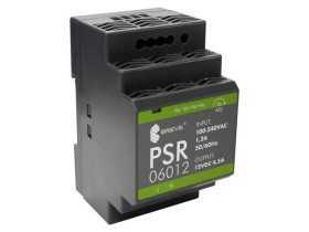 Zasilacz impulsowy PSR 06012 230/ 12VDC 4,5A na szynę DIN, Uzas: 85-264VACVAC, Ta70, 17000-1561