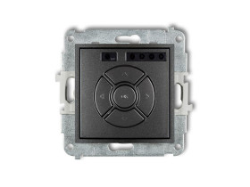 MINI Wyłącznik roletowy (przycisk strefowy) grafitowy 11MSR-5 KARLIK