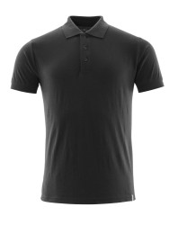 Polo Shirt, modern fit deep black S ON