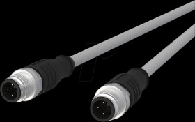 142MLA11100 Sensor cables, M12, 4-pin, plug &gt; plug, 10 m
