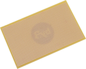 Circuit board, 100 x 160 mm, pitch 2.5 mm, single sided, FR1 hard paper, Cu 35 µm, BYB-3-11H6012