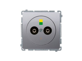 SIMON BASIC Gniazdo ekwipotencjalne - różnicy potencjałów (moduł) zaciski śrubowe: 2.5 4 6 mm2 srebrny mat BMGE.02/43 KONTAKT SI