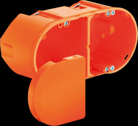 9062-94 Electronics box with partition and cover, airtight, depth 75 mm