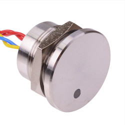 PBAR2AFB000L0W APEM White illuminated 5VDC Momentary NO 22mm Piezo Switch Prewired IP68