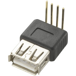 TruComponents 240871 skt,right angle Typ A 90° USB skt type A, 90°