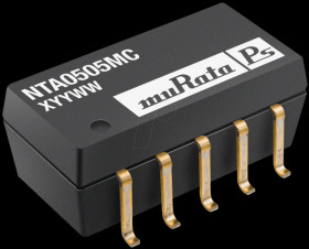 NTA1205MC DC/DC converter 1 W, 12 Vin, Dual, ±5 Vout, ±100 mA, SMD