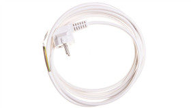 Przewód Przyłączeniowy W-2 3X1,0 Mm2 Biały Z Wtyczką Kątową 3M 51.925