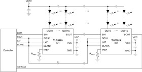 16-ch constant current LED driver with 7-bit global brightness, power-Save, and self-diagnostics