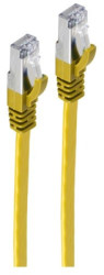 Patch cable, RJ45 plug, straight to RJ45 plug, straight, Cat 7, U/FTP, PVC, 10 m, yellow, BS75520-SLY