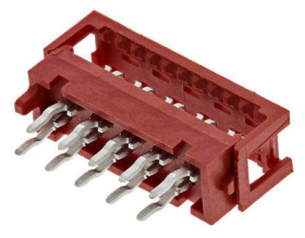 Złącze IDC 10-pinowe 2-rzędowe raster: 1.27mm Męski Przewlekany TE Connectivity